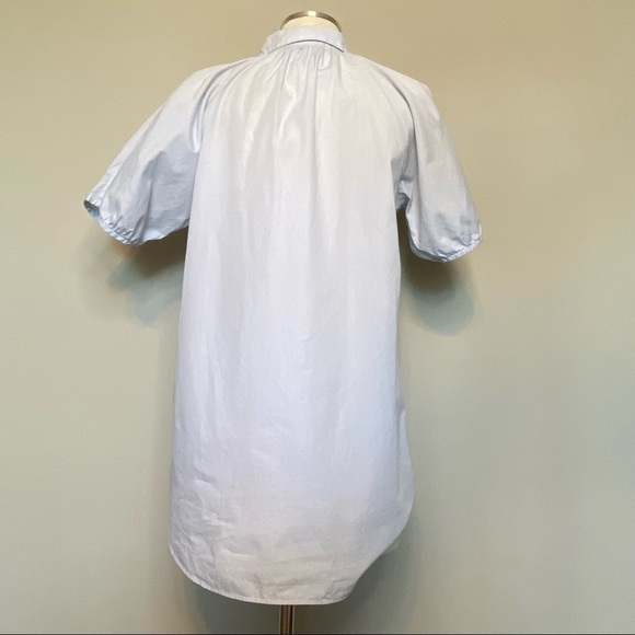 Sibel Saral Blue and White Puff Sleeve Tunic Blouse, size XS - Picture 11 of 16